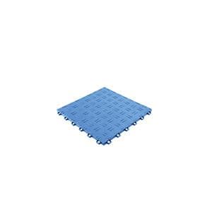 Garage Tiles 12 in. W x 12 in. L Garage Floor Covering 50 sq. ft. Tiles Texture 0.53 in. Thick Flooring Tiles Blue