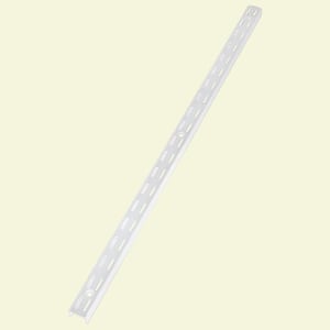 25 in. L White Standard Support Bracket Shelf Track