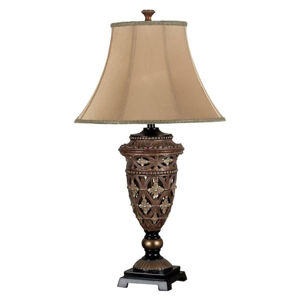 Kenroy Home Sophie 35 in. Golden Bronze Table Lamp