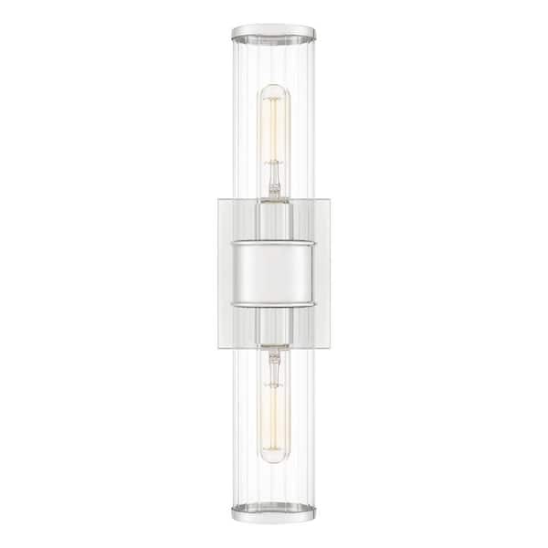 Quoizel Nova 2-Light Polished Nickel Wall Sconce