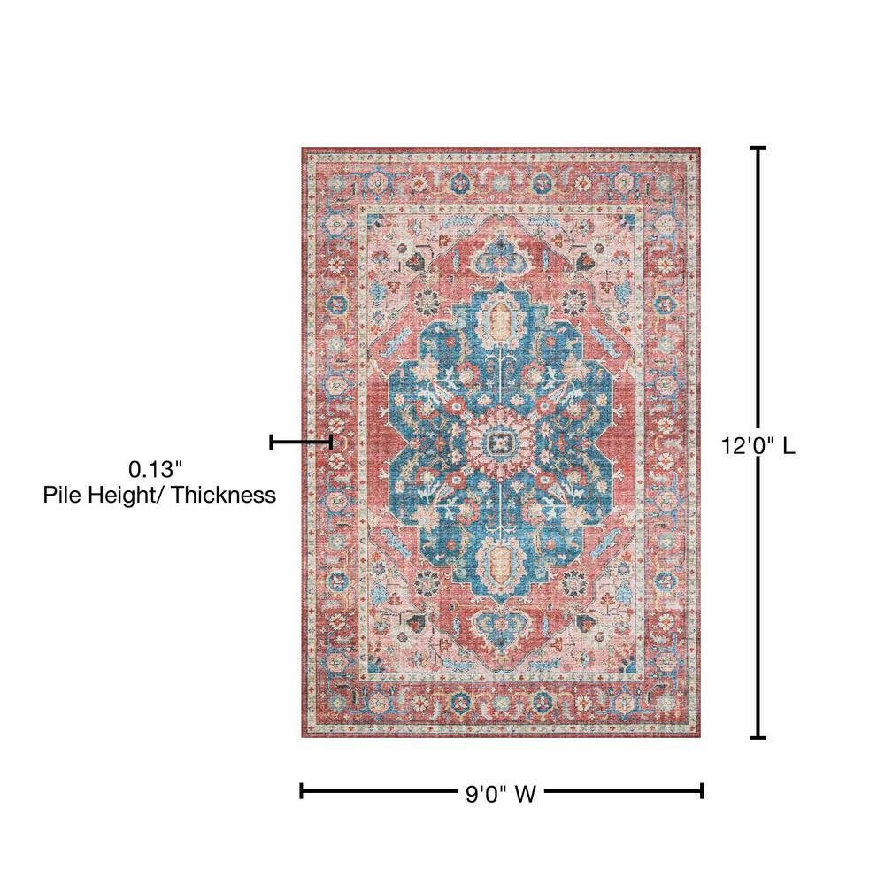 Oceanic Bliss Easy-Care Synthetic 9' x 12' Rectangular Rug