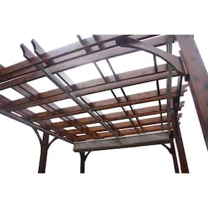 12 ft. x 16 ft. Breeze Cedar Pergola with Retractable Canopy