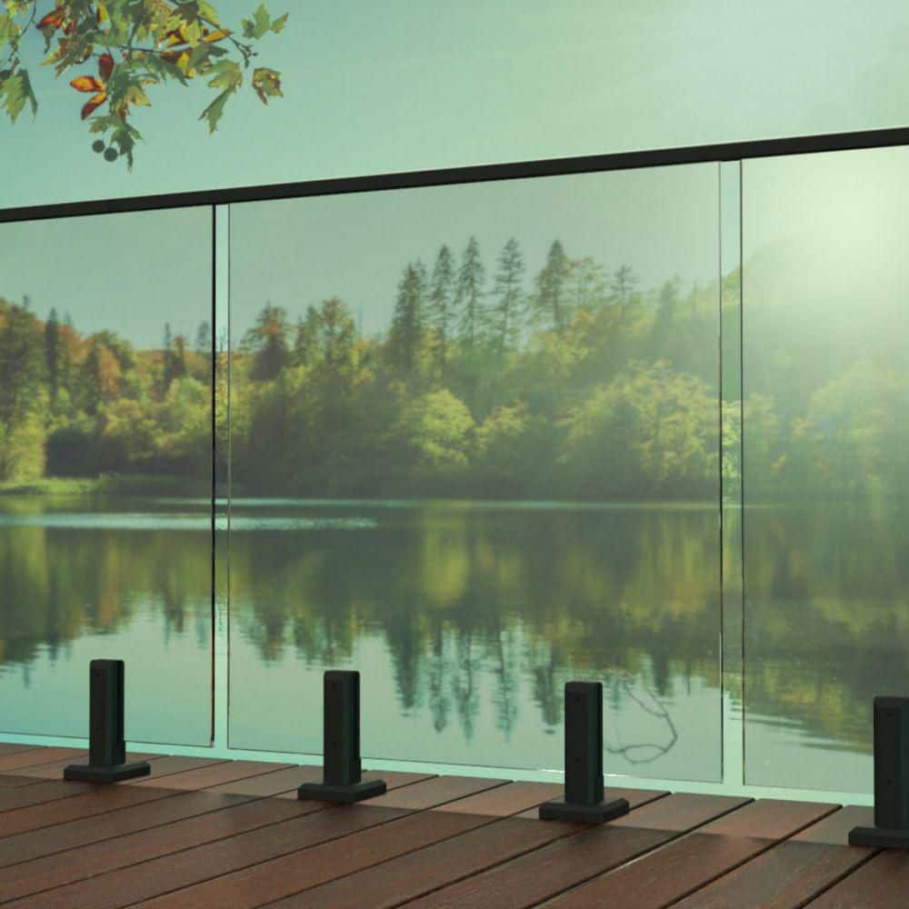 18 in. W x 36 in. H Deck Railing Tempered Clear Glass Panel price history on PriceWatchPro