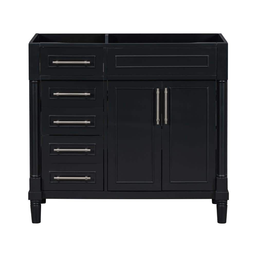 35.51 in. W x 17.87 in. D x 33.03 in. H Bath Vanity Cabinet without Top in 