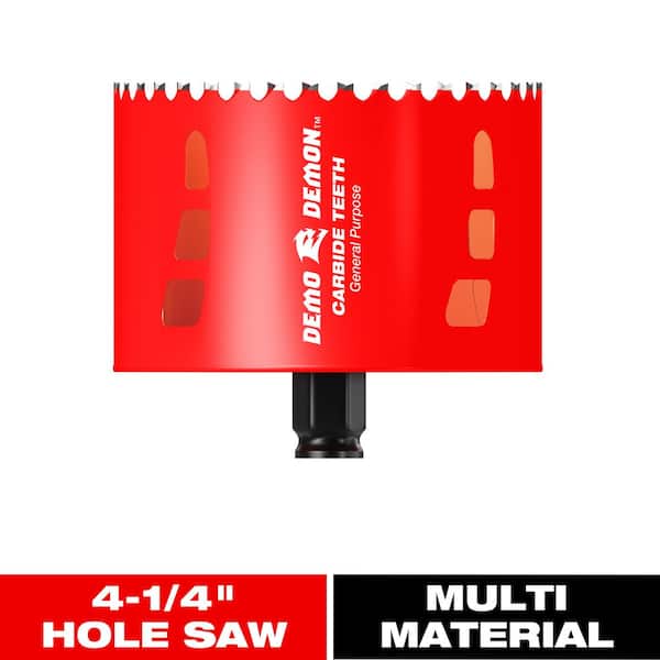 4-1/4 in. Carbide Hole Saw with 2-3/8 in. Cutting Depth