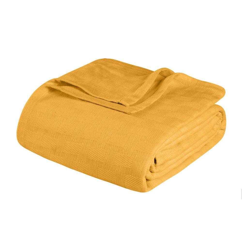 SUPERIOR Basketweave Gold Classic Farmhouse All-Season Cotton ...