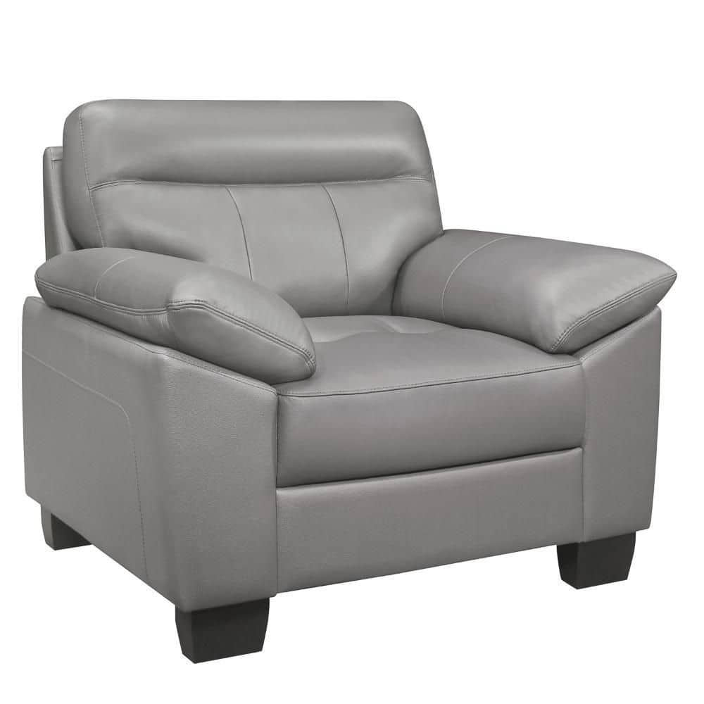 Danny Gray and Black faux leather Accent Chair price history on PriceWatchPro