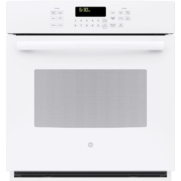 GE Profile 27 in. Single Electric Smart Wall Oven with Convection Self-Cleaning and Wi-Fi in White
