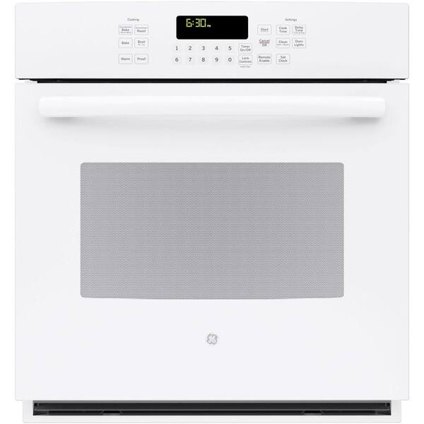 GE Profile 27 in. Single Electric Smart Wall Oven with Convection Self-Cleaning and Wi-Fi in White