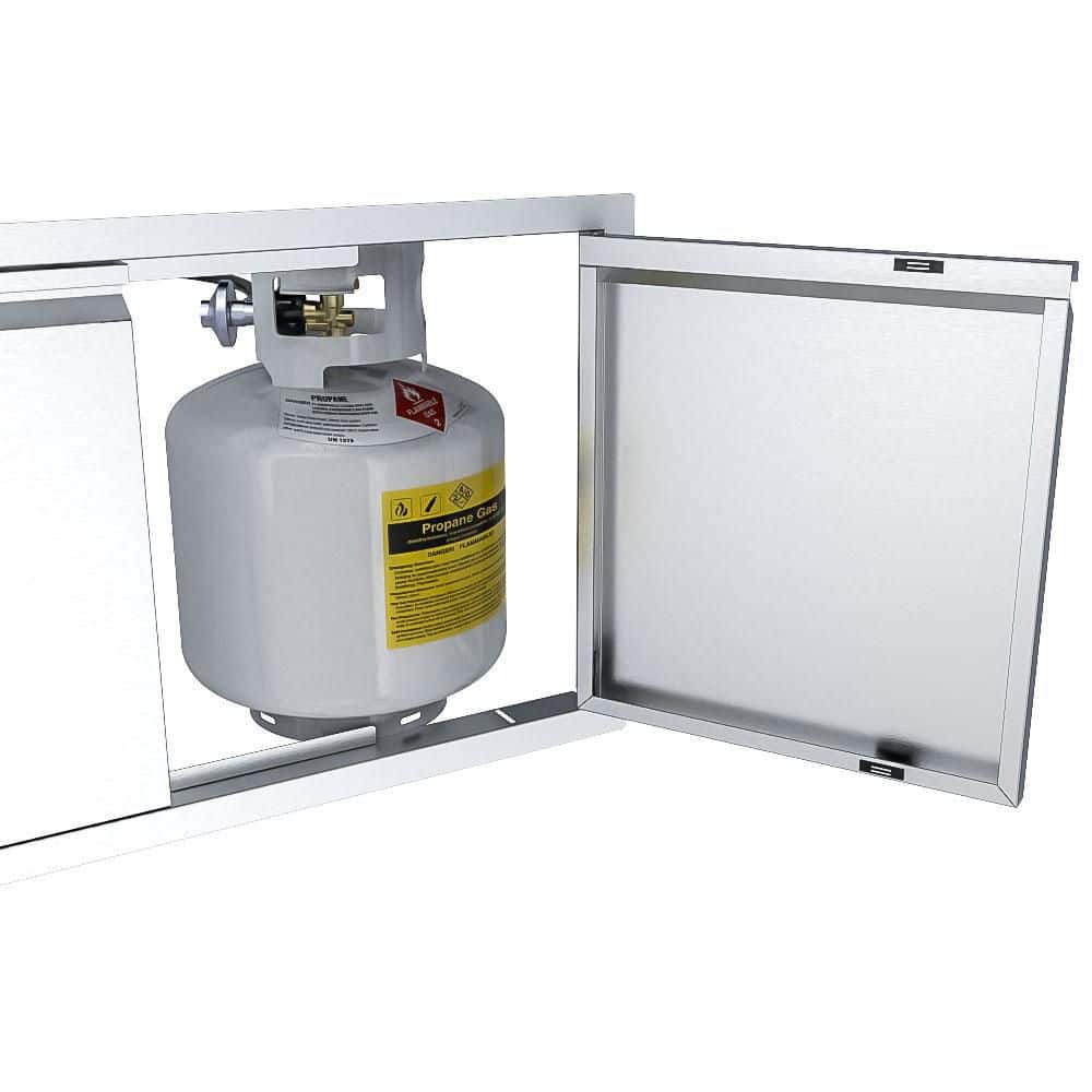 Aruba 36 Inch Stainless Steel Double Access Door Unit