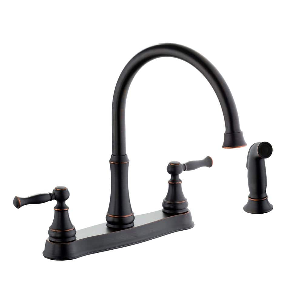 Glacier Bay Fairway DoubleHandle Standard Kitchen Faucet with Side
