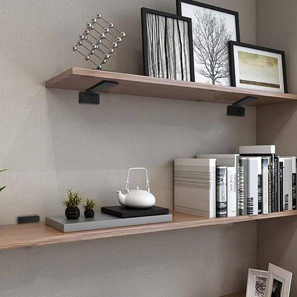 Shelf Brackets 6 Pack Heavy Duty Floating 12.0 L x 6.0 H x