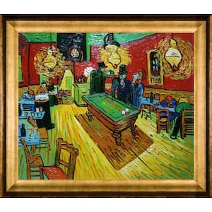 The Drinker's Cafe by Vincent Van Gogh Athenian Gold Framed People Oil Painting Art Print 25 in. x 29 in.