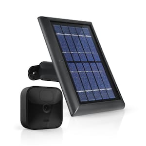 Solar Panel with Internal Battery for Blink Outdoor, Blink XT and Blink XT2 Security Camera (1-Pack, Black)
