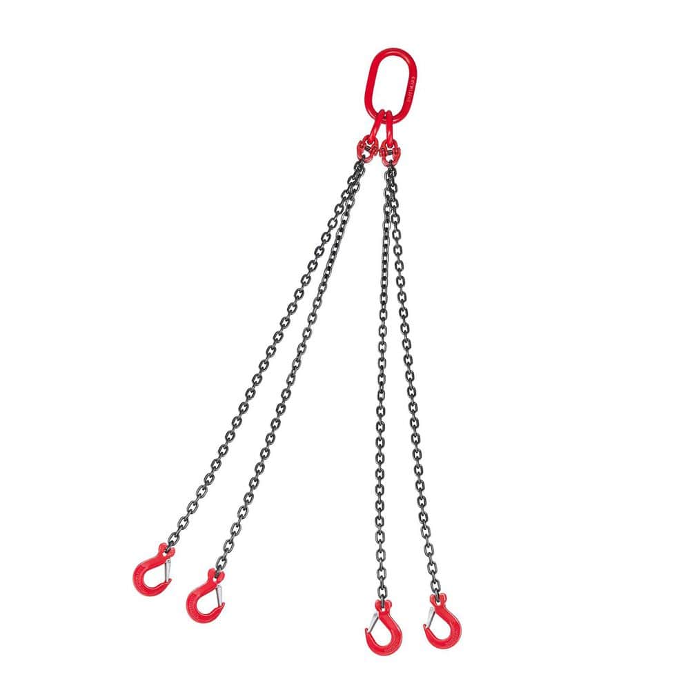 1/4 in. x 5 ft. Chain Sling w/ 4-Leg Grab Hooks, Heavy Duty G80 Alloy Steel, 6600 lbs. Capacity for Lifting 2025 Update price history on PriceWatchPro