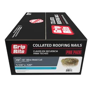 Grip Rite 1-1/4 in. Smooth Galvanized Coil Roofing Nails (7200-Pack)