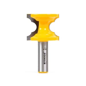1-1/4 in. L x 1/2 in. Double Bullnose Furniture Trim and Molding Shank Carbide Tipped Router Bit