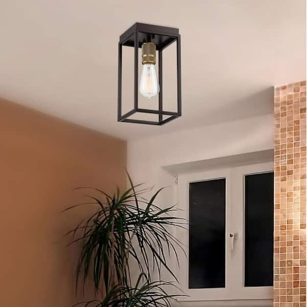 Cordelia Lighting Cordelia Lighting 6 in. Classic Vintage Bronze Medium-Base (E26) Bulb Flush Mount for Kitchens