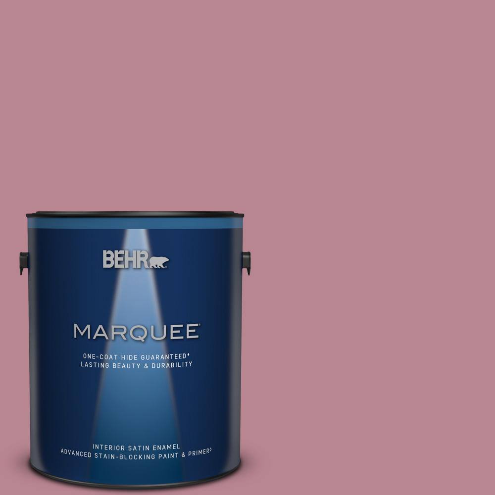 1 gal. #BIC-19 Berry Blush Satin Enamel Interior Paint & Primer