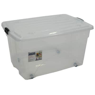 rolling plastic storage totes