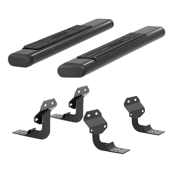 Aries 6 x 53-Inch Oval Black Aluminum Nerf Bars, Select Ford F-150, F-250, F-350, F-450, F-550 Super Duty