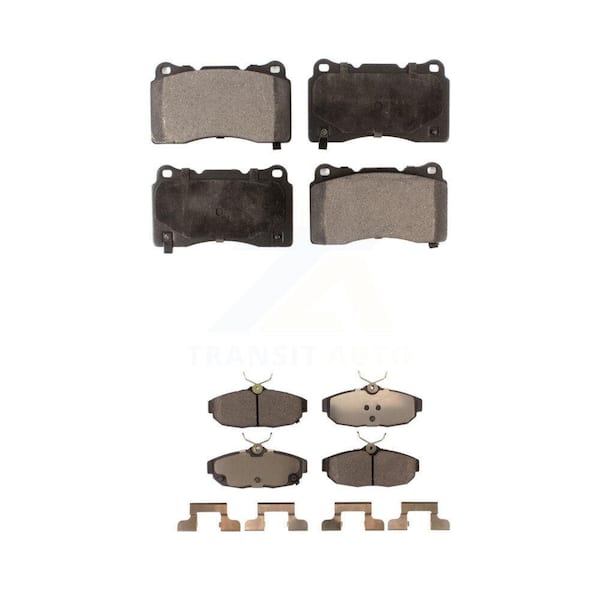TEC Front Rear Ceramic Brake Pads Kit For 2012 Ford Mustang Boss 302 Shelby GT500 KTC-100009