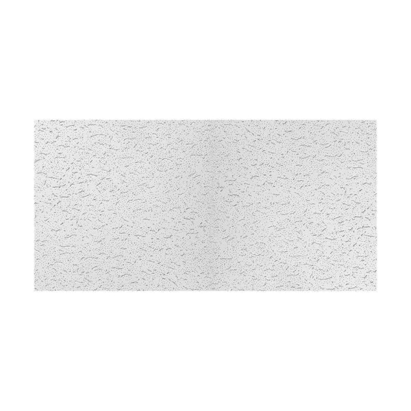 Usg Ceilings 2 Ft X 4 Ft Radar White Square Edge Lay In Ceiling Tile Case Of 4 32 Sq Ft