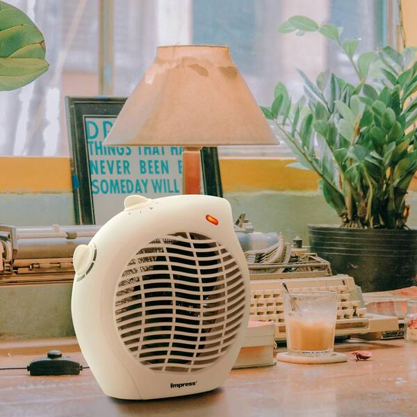 Impress Dual Setting 5,115 BTU Electric Fan Heater with Adjustable  Thermostat 98578954M - The Home Depot