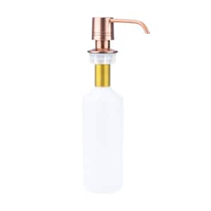 Deck-Mounted Soap Dispenser with Straight Nozzle in Antique Copper