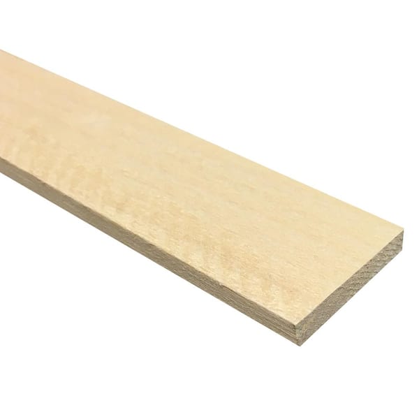 1/4 in. x 2 in. x 2 ft. Kiln Dried Poplar S4S Solid Board 27418 - The ...