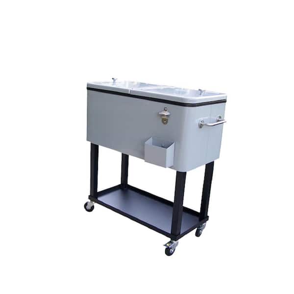 Unbranded 20 Gal. Steel Party Cooler Cart