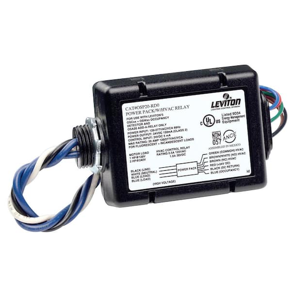 Leviton 120mA 24VDC Power Pack with Dry Contact Relay OSP15-R30