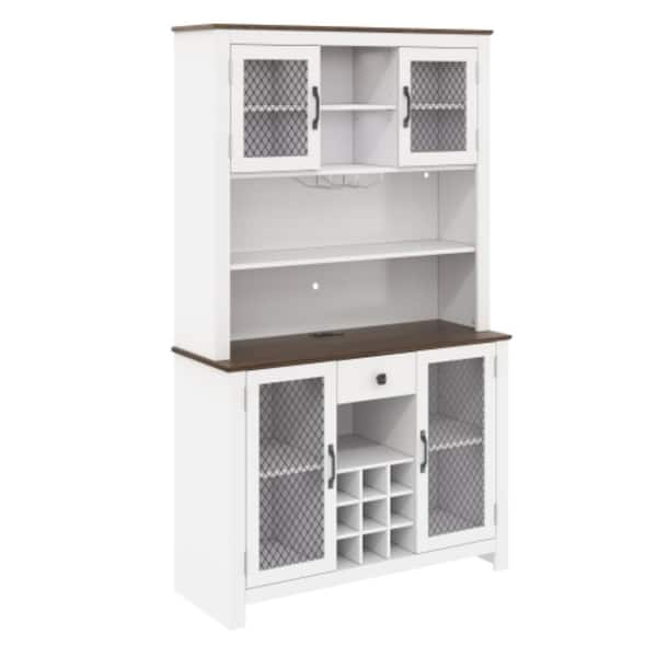 47.1 in. W x 11.8 in. D x 70.9 in. H Bathroom White Linen Cabinet