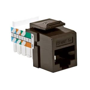 QuickPort HOME 5e Snap-In T568A/B Wiring Connector, Brown