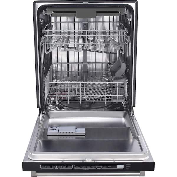 24 in. Stainless Steel Top Control Smart Dishwasher, 120-volt Stainless Steel Tub