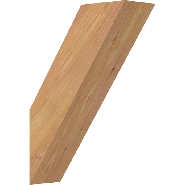 Ekena Millwork 3 1/2"W x 10"D x 14"H Traditional Smooth Knee Brace, Western Red Cedar