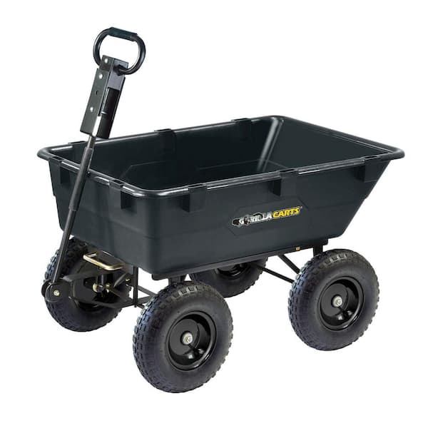 GORILLA CARTS 1,200 lb. Heavy Duty Poly Dump Cart