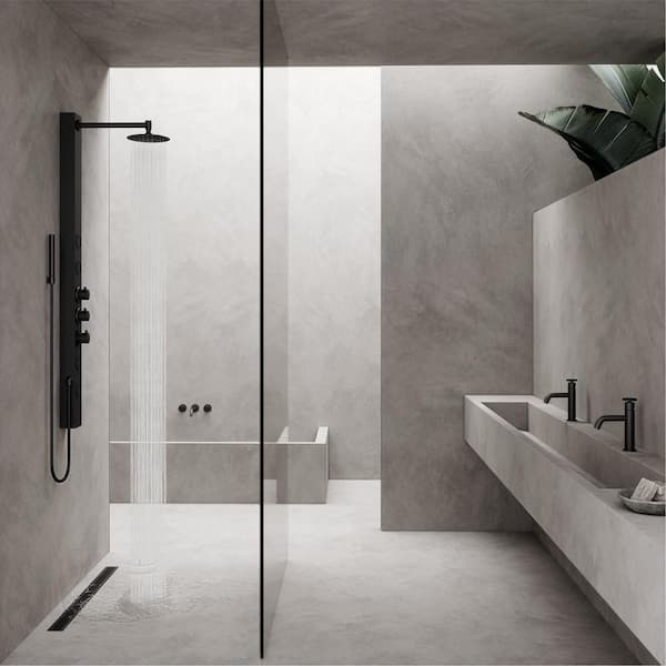 Elan 36 in. Linear Shower Drain in Matte Black