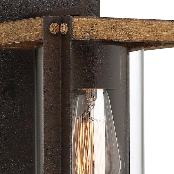Quoizel Marion Square 1-Light Black Outdoor Wall Lantern