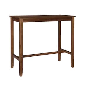 Concord Rustic Brown Wood Top 47.25 in. 4-Leg Dining Table Seats 4