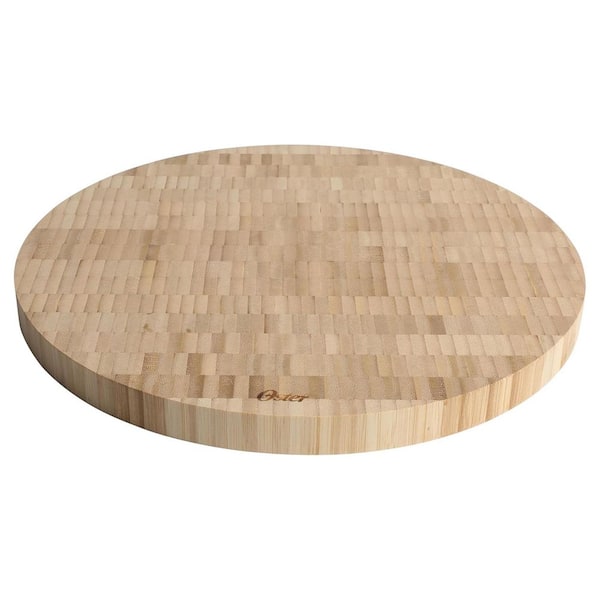14 Inch Round End-Grain Bamboo Cutting Board