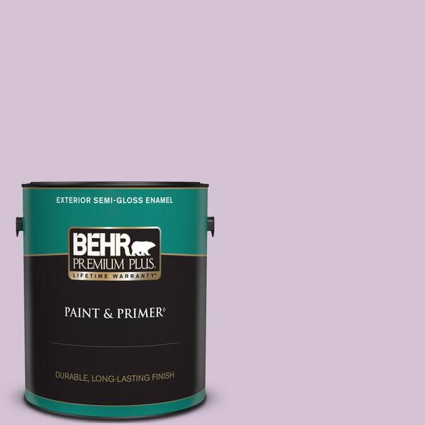 BEHR PREMIUM PLUS 1 gal. #M100-2 Seedless Grape Semi-Gloss Enamel Exterior Paint & Primer