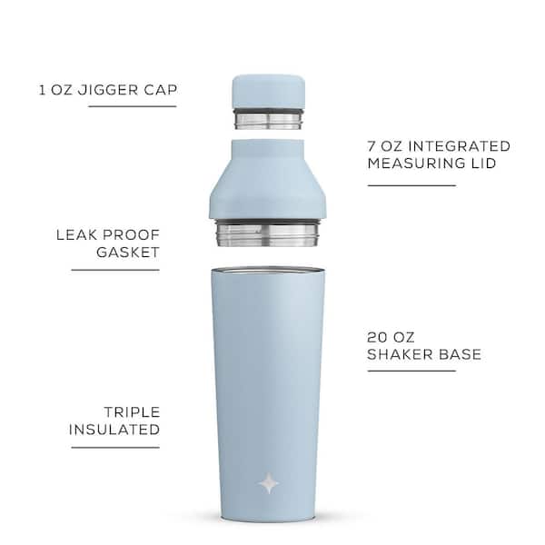JoyJolt 20 oz. Green Vacuum Insulated Stainless Steel Cocktail