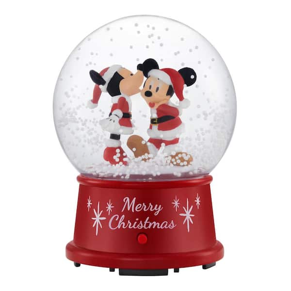 4.5 in. Snow Globe Minnie Kissing Mickey