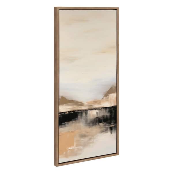 Kate and Laurel Sylvie Peaceful Landscape II Framed Canvas by Amy Lighthall Set of 1 Nature Art Print 18.00 in. x 40.00 in.
