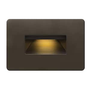 Hinkley Landscape Lighting Luna Horizontal 120v 3000K LED Step Light, Bronze