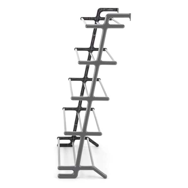 Whitmor whitmor 10 tier shoe tower - 50 pair - rolling shoe rack with  locking wheels - chrome