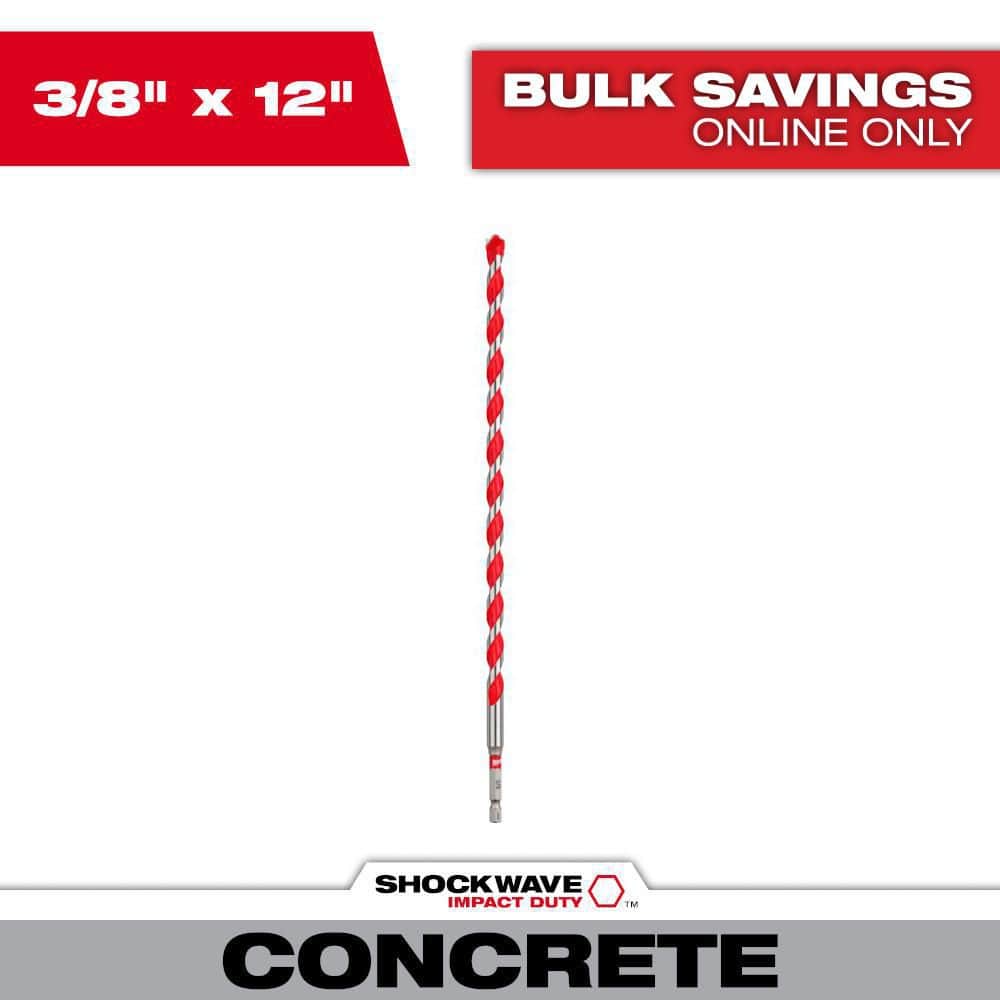 3/8 in. x 10 in. x 12 in. Carbide Hammer Drill Bit price history on PriceWatchPro
