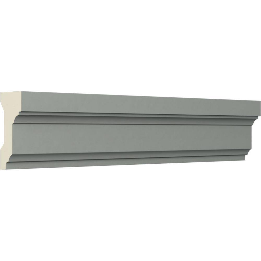 Primed Beige Urethane Geometric Chair Rail Moulding