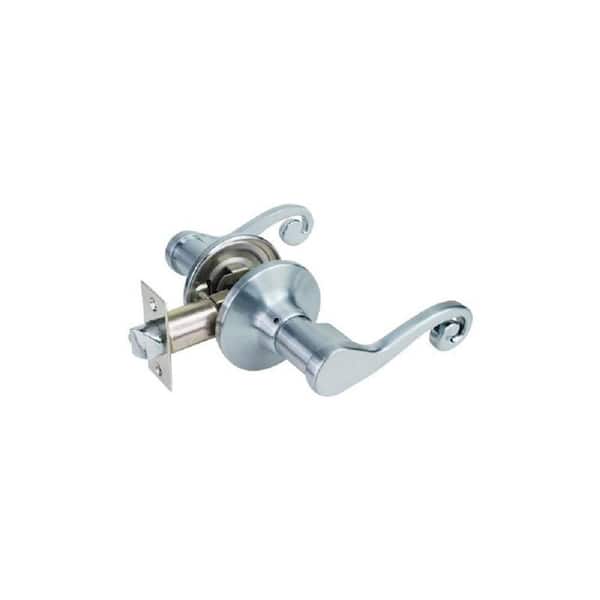 Satin Nickel Decorative Passage Door Lever Set